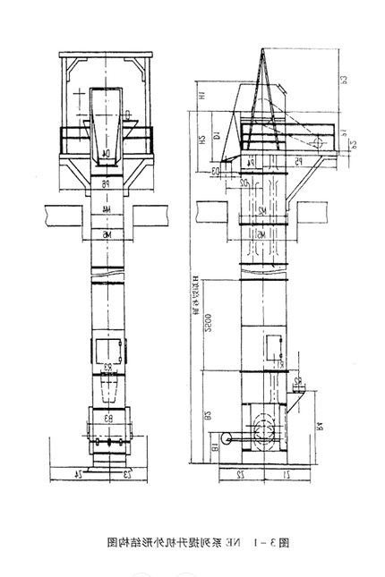NE系列板链斗式提升机